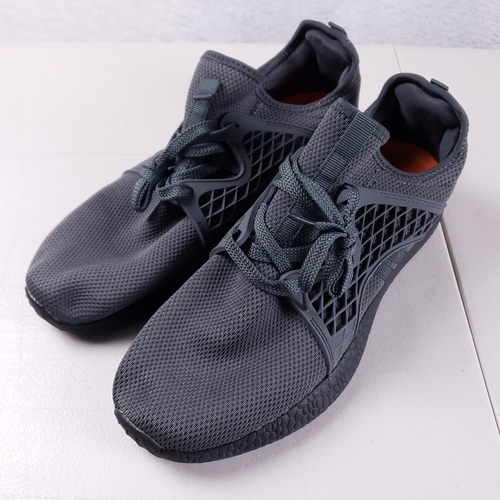 Inzcou‎ Mens Walking Shoes Dark Grey Mesh Casual Sneakers Size 44 EU 10.5 US